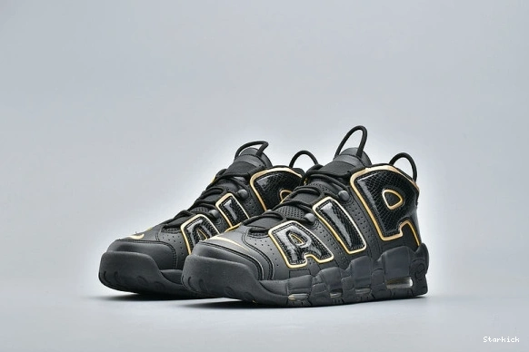 “FRANCE” NIKE UPTEMPO BLACK AV3810-001 AIR GOLD MORE METALLIC 1024